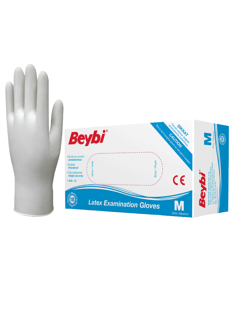 Beybi Eldiven Lateks Pudralı