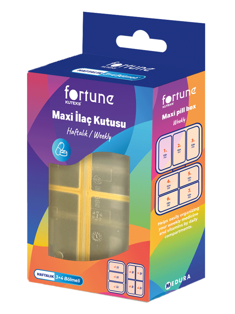 Fortune İlaç Kutusu Haftalık Maxi